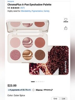 New Morphe Eyeshadow Palette Outer Spice